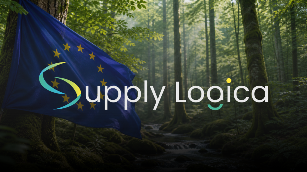 EUDR 2026 European Union flag in a green forest illustrating EUDR 2026 compliance and deforestation-free supply chains